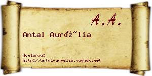Antal Aurélia névjegykártya